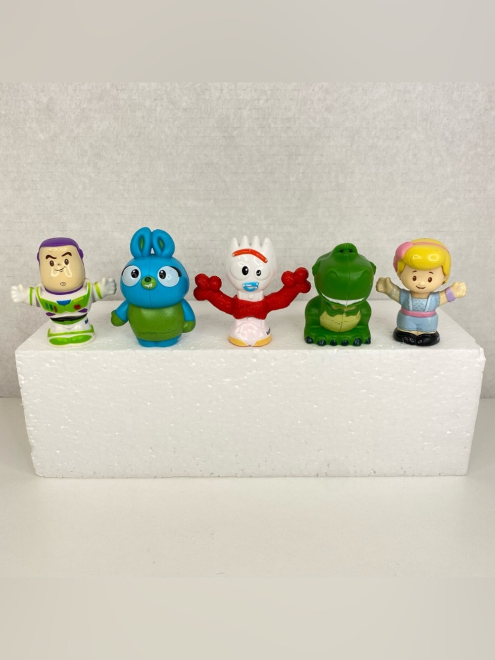 Fisher Price Little People Toy Story Buzz Bo Peep Bunny Forky and Rex